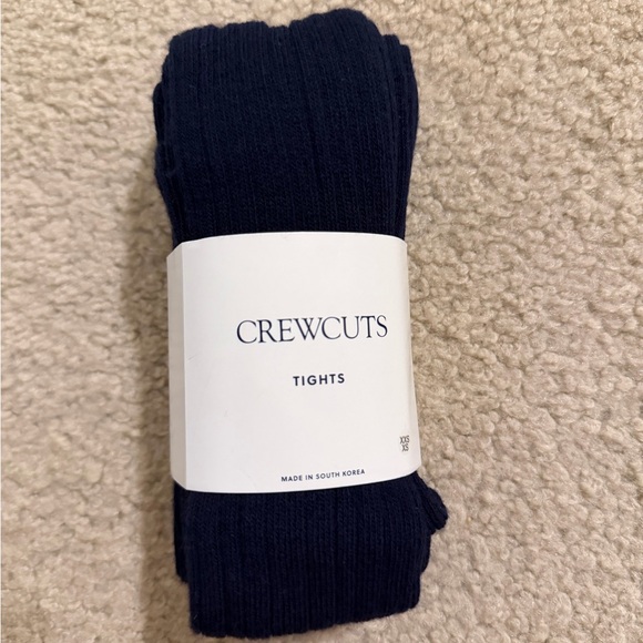 Crewcuts Navy Ribbed Tights - Picture 2 of 3
